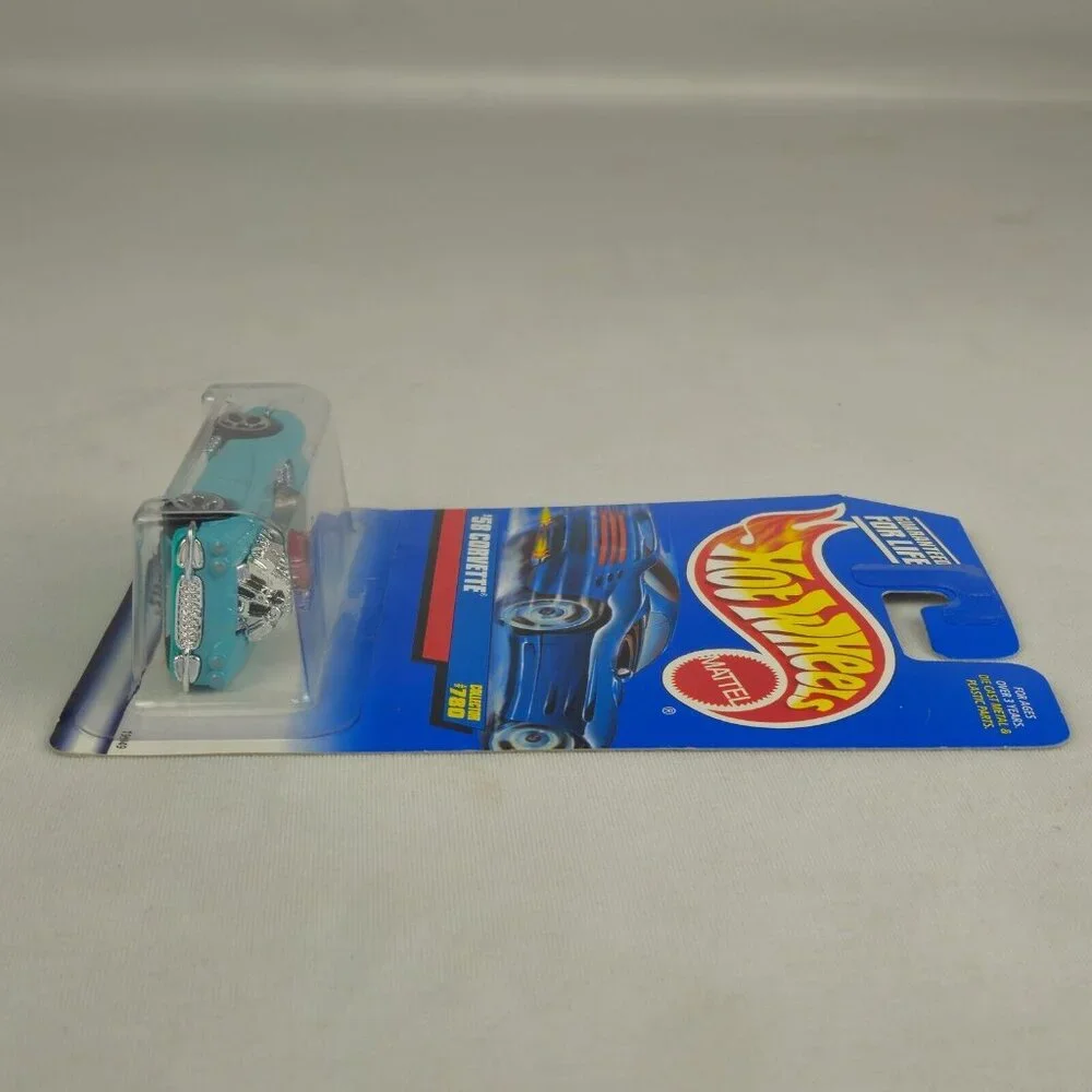 VINTAGE‎ Hot Wheels 1997 #780 '58 Corvette MINT IN CARD (K226)